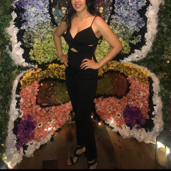 Jumpsuit Black Cutout Size S - Picture 1 of 2